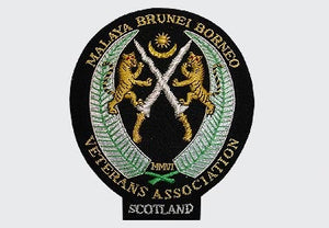 Malaya Brunei Borneo Bullion Wire Blazer Badge