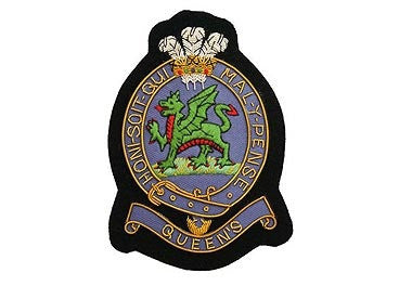 Queen's Regiment Bullion Blazer Badge