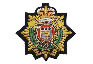Royal Logistic Corps Bullion Wire Blazer Badge
