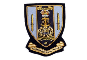 Royal Marines 40 Commando Bullion Wire Blazer Badge