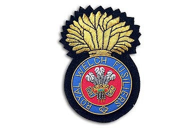 Royal Welch Fusiliers Bullion Wire Blazer Badge