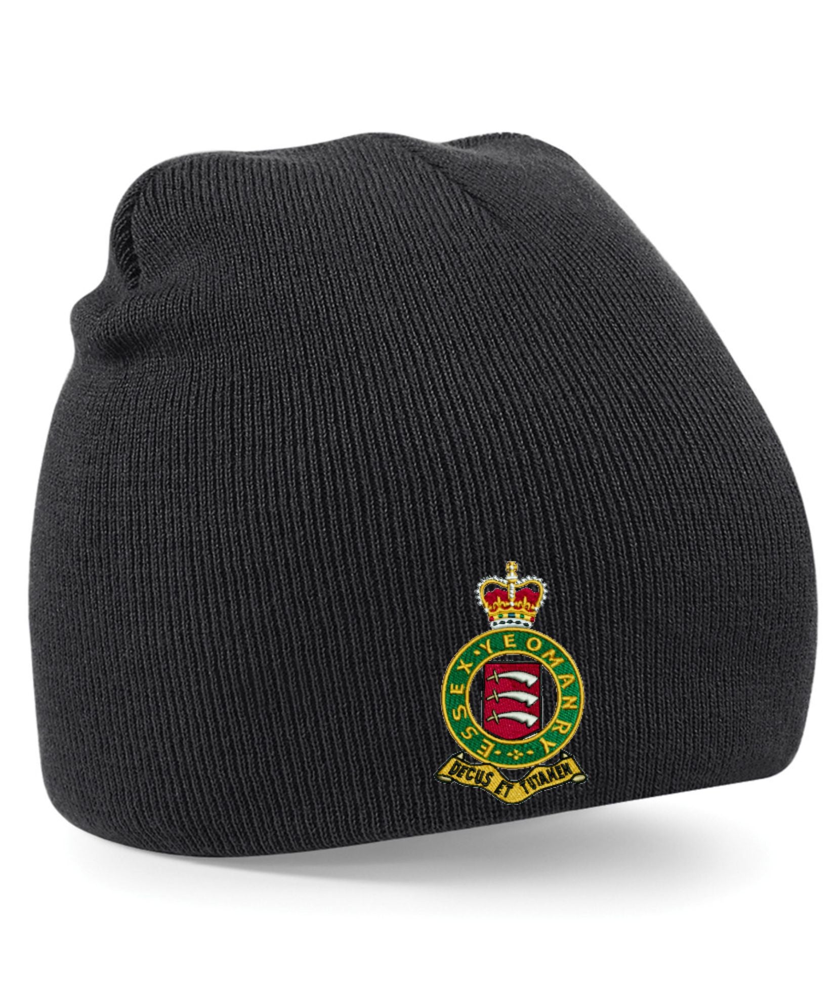 Chapeau beanie Royal Welch Fusiliers avec logo brodé Chapeau beanie Royal Welch Fusiliers avec logo brodé