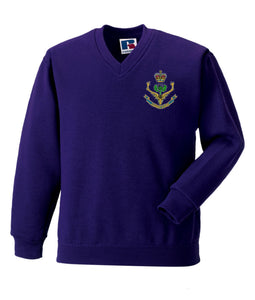 Queens Own Highlanders V Neck Sweatshirt