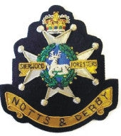 sherwood foresters notts and derby blazer badge